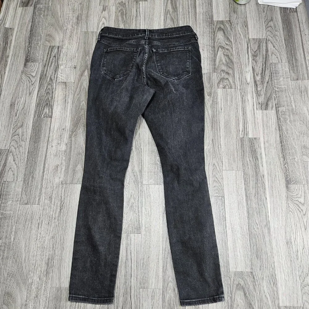 Old Navy Pop Icon Skinny Jeans‎ Womens 4 Charcoal Wash Mid Rise Stretch Denim